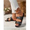 imageVerdusa Womens Buckle Sandals Summer Slides Open Toe Beach Outdoor Sandal ShoesBlack