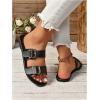 imageVerdusa Womens Buckle Sandals Summer Slides Open Toe Beach Outdoor Sandal ShoesBlack