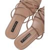 imageVerdusa Womens Criss Cross Strappy Flat Sandals Open Toe Leather Slippers Beach SandalsDusty Pink