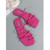 imageVerdusa Womens Criss Cross Strappy Flat Sandals Open Toe Leather Slippers Beach SandalsHot Pink