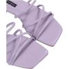 imageVerdusa Womens Criss Cross Strappy Flat Sandals Open Toe Leather Slippers Beach SandalsPurple