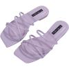imageVerdusa Womens Criss Cross Strappy Flat Sandals Open Toe Leather Slippers Beach SandalsPurple
