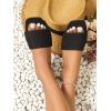 imageVerdusa Womens Open Toe Sandals Summer Square Toe Flip Flops Beach FlatsBlack