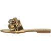 imageVerdusa Womens Slip On Flat Sandals Metallic Flat Summer SandalsGold