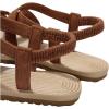 imageVerdusa Womens Casual Cross Woven Sandals Vacation Summer Beach Flat Sandals ShoesLight Brown