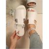 imageVerdusa Womens Cut Out Slide Sandals Open Toe Summer Flat Sandals Outdoor ShoesBeige