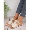 imageVerdusa Womens Cut Out Slide Sandals Open Toe Summer Flat Sandals Outdoor ShoesBeige