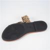 imageVerdusa Womens Leopard Print Strappy Summer Flat Sandals Slip On SlidesWhite