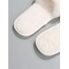 imageVerdusa Womens Pearls Open Toe Fuzzy House Slippers Faux Fur Bedroom ShoesWhite