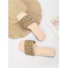 imageVerdusa Womens Rhinestone Sandals Glitter Casual Sandal Flats Open Toe Sparkle SlidesApricot and Gold
