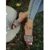 imageVerdusa Womens Rhinestone Sandals Glitter Casual Sandal Flats Open Toe Sparkle SlidesCoffee Brown