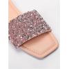 imageVerdusa Womens Rhinestone Sandals Glitter Casual Sandal Flats Open Toe Sparkle SlidesDusty Pink