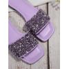 imageVerdusa Womens Rhinestone Sandals Glitter Casual Sandal Flats Open Toe Sparkle SlidesPurple