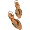 imageVerdusa Womens Metallic Braided Slingback Sandals Casual Strappy SandalsGold