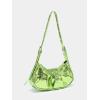 imageVerdusa Womens Pleated Hobo Shoulder Bag PU Leather Clutch HandbagMetallic Green