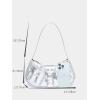 imageVerdusa Womens Pleated Hobo Shoulder Bag PU Leather Clutch HandbagSilver