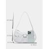 imageVerdusa Womens Pleated Hobo Shoulder Bag PU Leather Clutch HandbagWhite