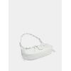 imageVerdusa Womens Pleated Hobo Shoulder Bag PU Leather Clutch HandbagWhite Crocodile