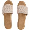 imageVerdusa Womens Single Band Espadrille Flatform Sandals Straw Slip On Slides