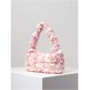 imageVerdusa Womens 3D Rose Applique Shoulder Bag Floral Hobo HandbagsLight Pink