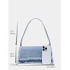 imageVerdusa Womens Flap Shoulder Bags Denim Handbags Underarm Satchel HandbagBlue