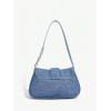 imageVerdusa Womens Flap Shoulder Bags Denim Handbags Underarm Satchel HandbagBlue Colorblock