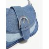 imageVerdusa Womens Flap Shoulder Bags Denim Handbags Underarm Satchel HandbagBlue Colorblock