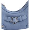 imageVerdusa Womens Flap Shoulder Bags Denim Handbags Underarm Satchel HandbagDark Blue