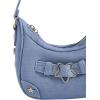 imageVerdusa Womens Flap Shoulder Bags Denim Handbags Underarm Satchel HandbagDark Blue