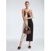 imageVerdusa Womens Hobo Bags Zipper Handbags Knot Strap Leather Shoulder Bag Evening Clutch PurseBrown