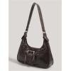 imageVerdusa Womens Hobo PU Leather Clutch Shoulder Bags Buckle Zipper Vintage HandbagsCoffee Brown