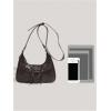 imageVerdusa Womens Hobo PU Leather Clutch Shoulder Bags Buckle Zipper Vintage HandbagsCoffee Brown