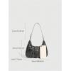 imageVerdusa Womens Hobo PU Leather Clutch Shoulder Bags Buckle Zipper Vintage HandbagsSmoke Gray