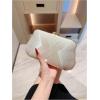 imageVerdusa Womens Metallic Evening Handbag Glitter Clutch Purse Party BagWhite