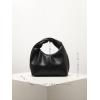 imageVerdusa Womens Ruched Hobo Mini Handbag Clutch Purse Dumpling Pouch BagBlack