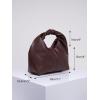 imageVerdusa Womens Ruched Hobo Mini Handbag Clutch Purse Dumpling Pouch BagCoffee Brown