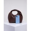 imageVerdusa Womens Ruched Hobo Mini Handbag Clutch Purse Dumpling Pouch BagCoffee Brown