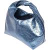 imageVerdusa Womens Ruched Hobo Mini Handbag Clutch Purse Dumpling Pouch BagMetallic Blue