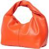 imageVerdusa Womens Ruched Hobo Mini Handbag Clutch Purse Dumpling Pouch BagOrange