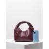 imageVerdusa Womens Ruched Hobo Mini Handbag Clutch Purse Dumpling Pouch BagRed Violet