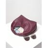 imageVerdusa Womens Ruched Hobo Mini Handbag Clutch Purse Dumpling Pouch BagRed Violet