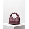 imageVerdusa Womens Ruched Hobo Mini Handbag Clutch Purse Dumpling Pouch BagRed Violet