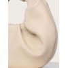 imageVerdusa Womens Ruched PU Leather Hobo Handbag Clutch PurseApricot