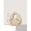imageVerdusa Womens Ruched PU Leather Hobo Handbag Clutch PurseApricot
