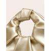 imageVerdusa Womens Ruched PU Leather Hobo Handbag Clutch PurseGold