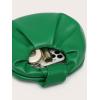 imageVerdusa Womens Ruched PU Leather Hobo Handbag Clutch PurseGreen