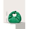 imageVerdusa Womens Ruched PU Leather Hobo Handbag Clutch PurseGreen