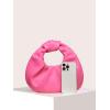 imageVerdusa Womens Ruched PU Leather Hobo Handbag Clutch PurseHot Pink