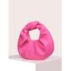 imageVerdusa Womens Ruched PU Leather Hobo Handbag Clutch PurseHot Pink