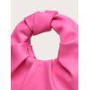 imageVerdusa Womens Ruched PU Leather Hobo Handbag Clutch PurseHot Pink